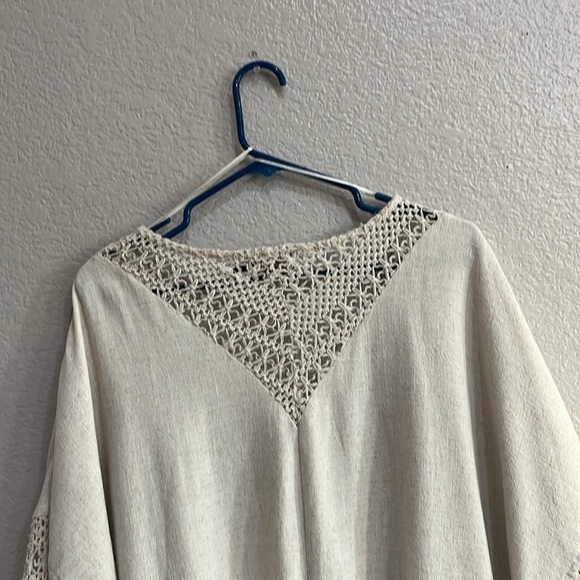 Bad Little Country Girl Tina Linen Blend Cardigan Tab Fringe Sz XL BoHo - Picture 8 of 8